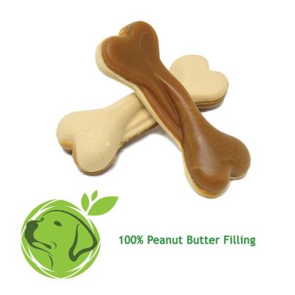 Peanut Butter Dual Sided Bones for Dogs