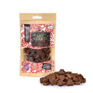 Green & Wild's Luv Hearts Dog Training Treats - Chicken & Liver