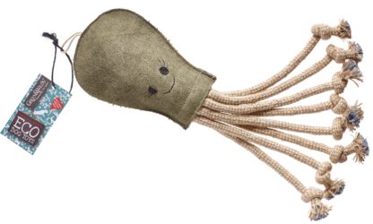 Green & Wild's Eco Dog Toy - Olive the Octopus