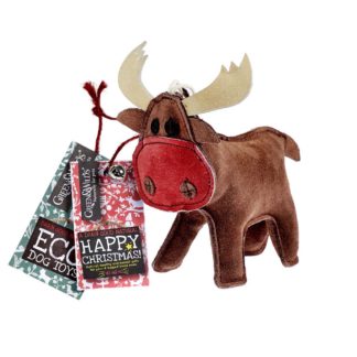 Green & Wild's Eco Dog Toy - Rudy the Reindeer