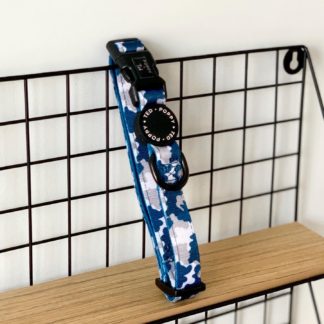 Blue Camo collar Extra Small