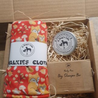 Pamper Gift Set - Balm, Shampoo Bar, Muddy Paw Cloth - Foxy !