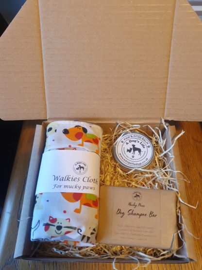 Pamper Gift Set - Balm, Shampoo Bar, Muddy Paw Cloth - Dogs & Cats