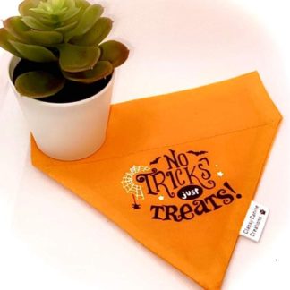 No Tricks, Just Treats ! Halloween Bandana - Medium