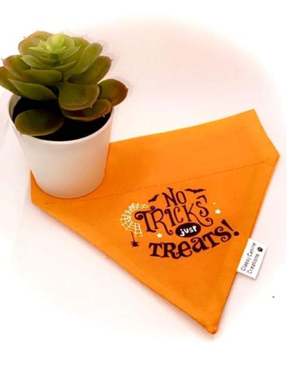 No Tricks, Just Treats ! Halloween Bandana - Medium