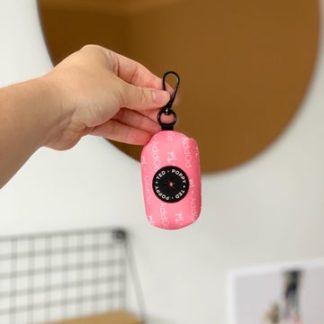 Coral Poop Bag Holder