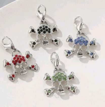 Halloween Skull Pet Charm