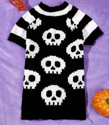 EXTRA SMALL Halloween Skull Jumper - Image 2