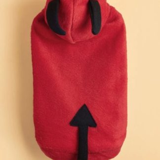 MEDIUM Halloween red devil pet costume