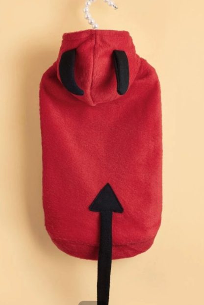 MEDIUM Halloween red devil pet costume